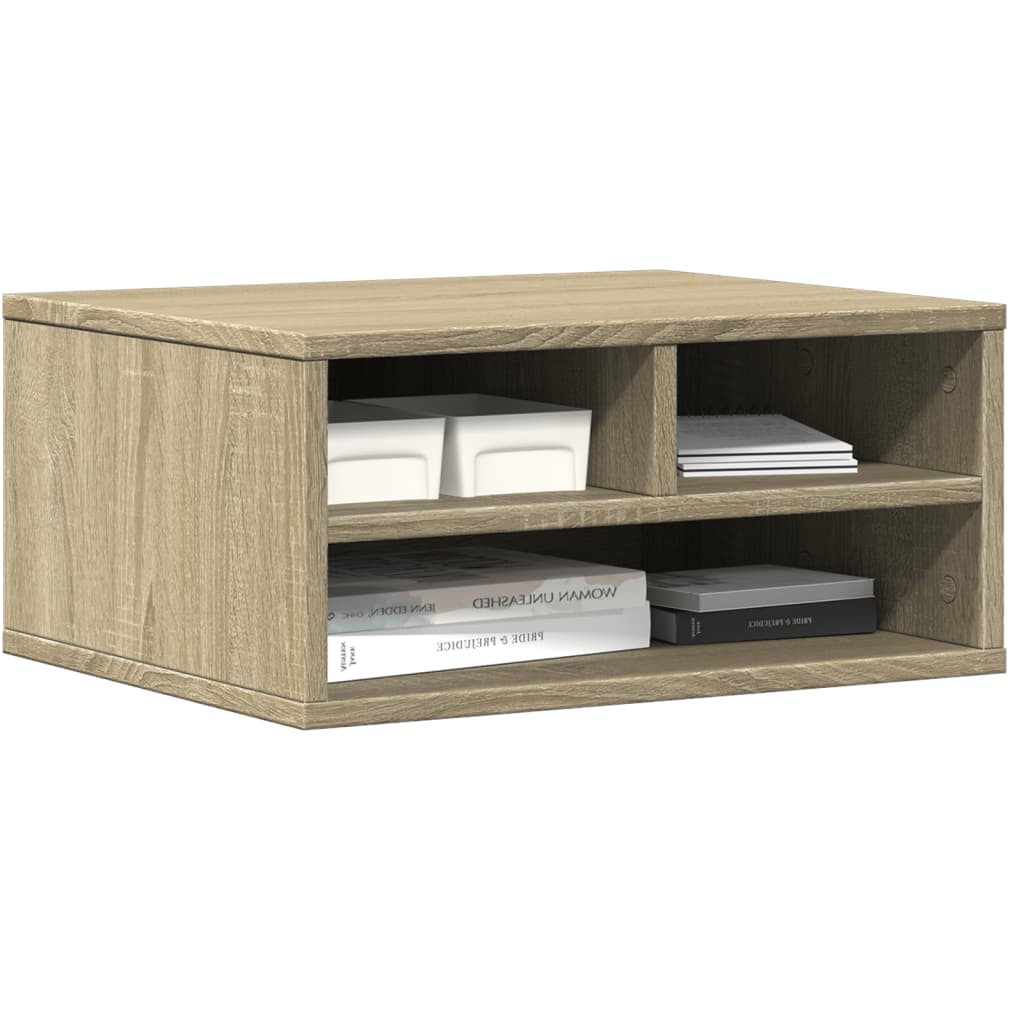 vidaXL Skrivarställ sonoma-ek 49x40x22,5 cm konstruerat trä