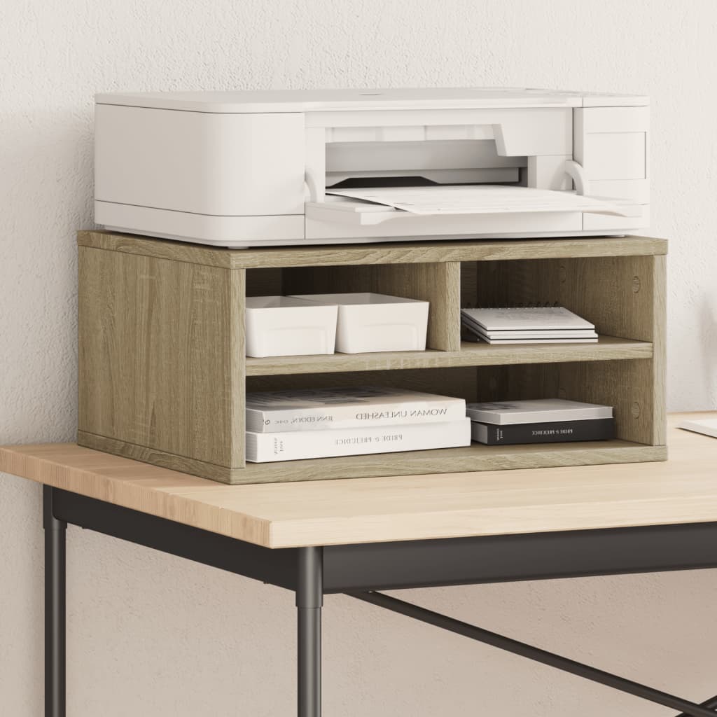 vidaXL Skrivarställ sonoma-ek 49x40x22,5 cm konstruerat trä