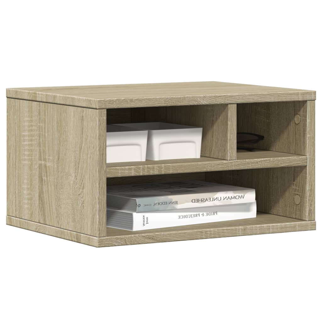 vidaXL Skrivarställ sonoma-ek 40x32x22,5 cm konstruerat trä