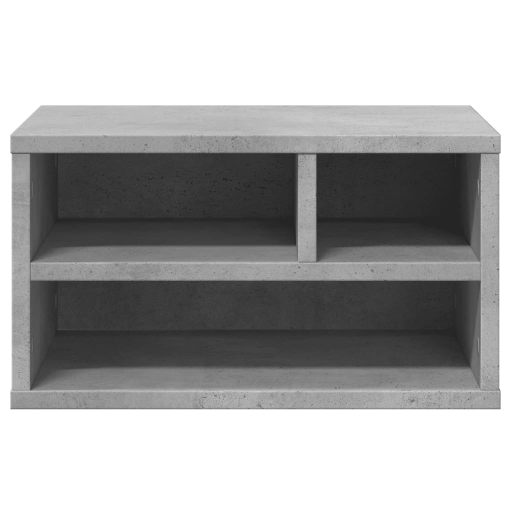 vidaXL Skrivarställ betonggrå 40x32x22,5 cm konstruerat trä