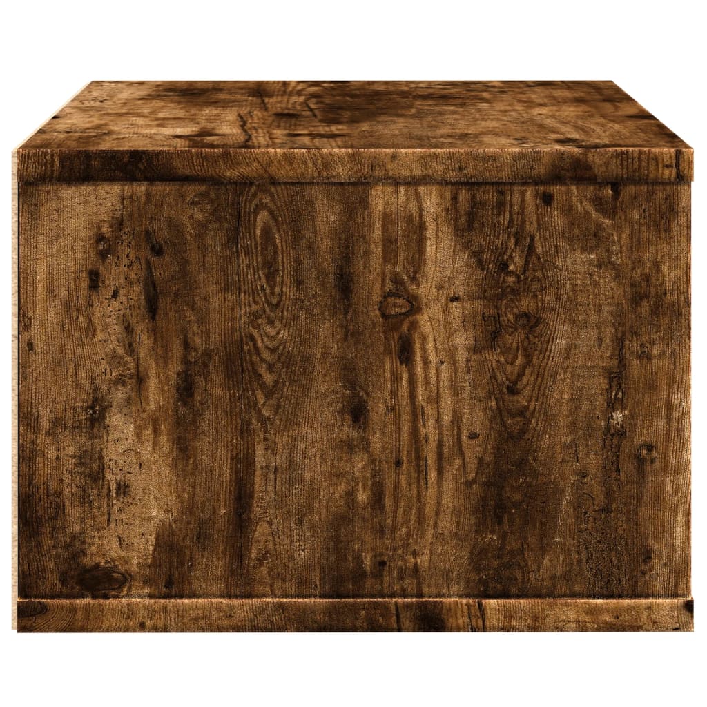 vidaXL Skrivarställ rökfärgad ek 40x32x22,5 cm konstruerat trä