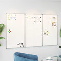 vidaXL Magnetisk whiteboard hopfällbar 150x80x1,7 cm aluminium
