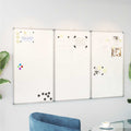vidaXL Magnetisk whiteboard hopfällbar 180x100x1,7 cm aluminium