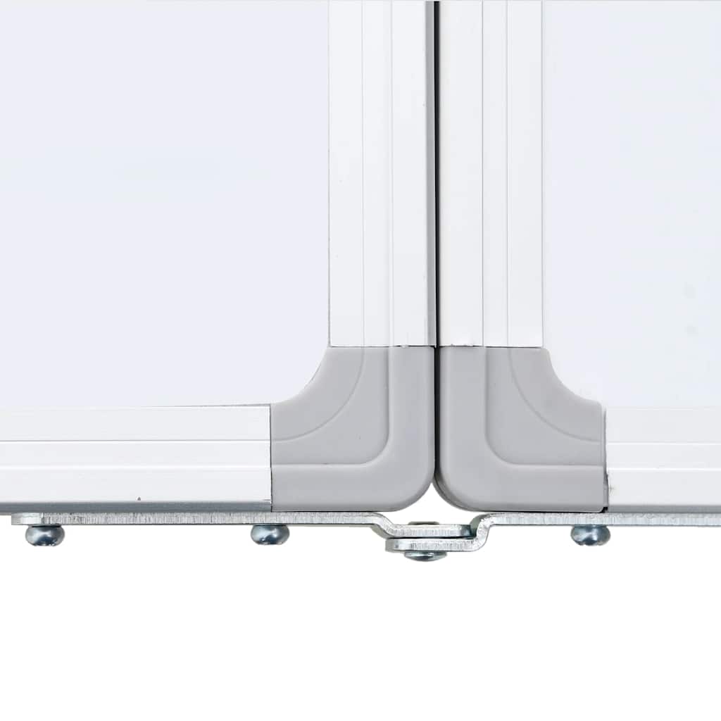 vidaXL Magnetisk whiteboard hopfällbar 160x40x1,7 cm aluminium
