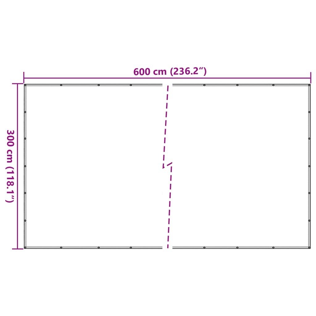 vidaXL Lastnät grön 3x6 m HDPE