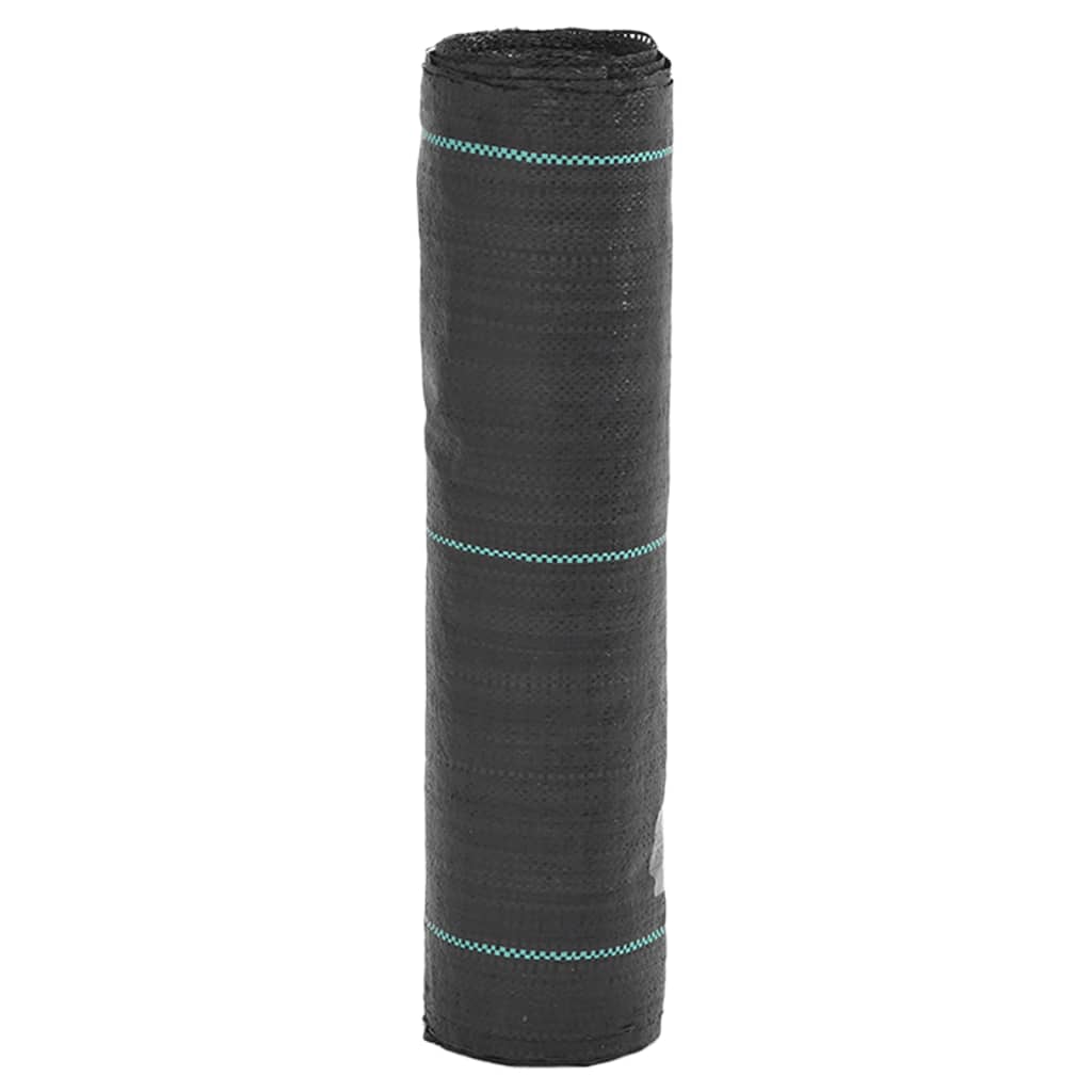 vidaXL Ogräsmatta svart 0,5x50 m PP