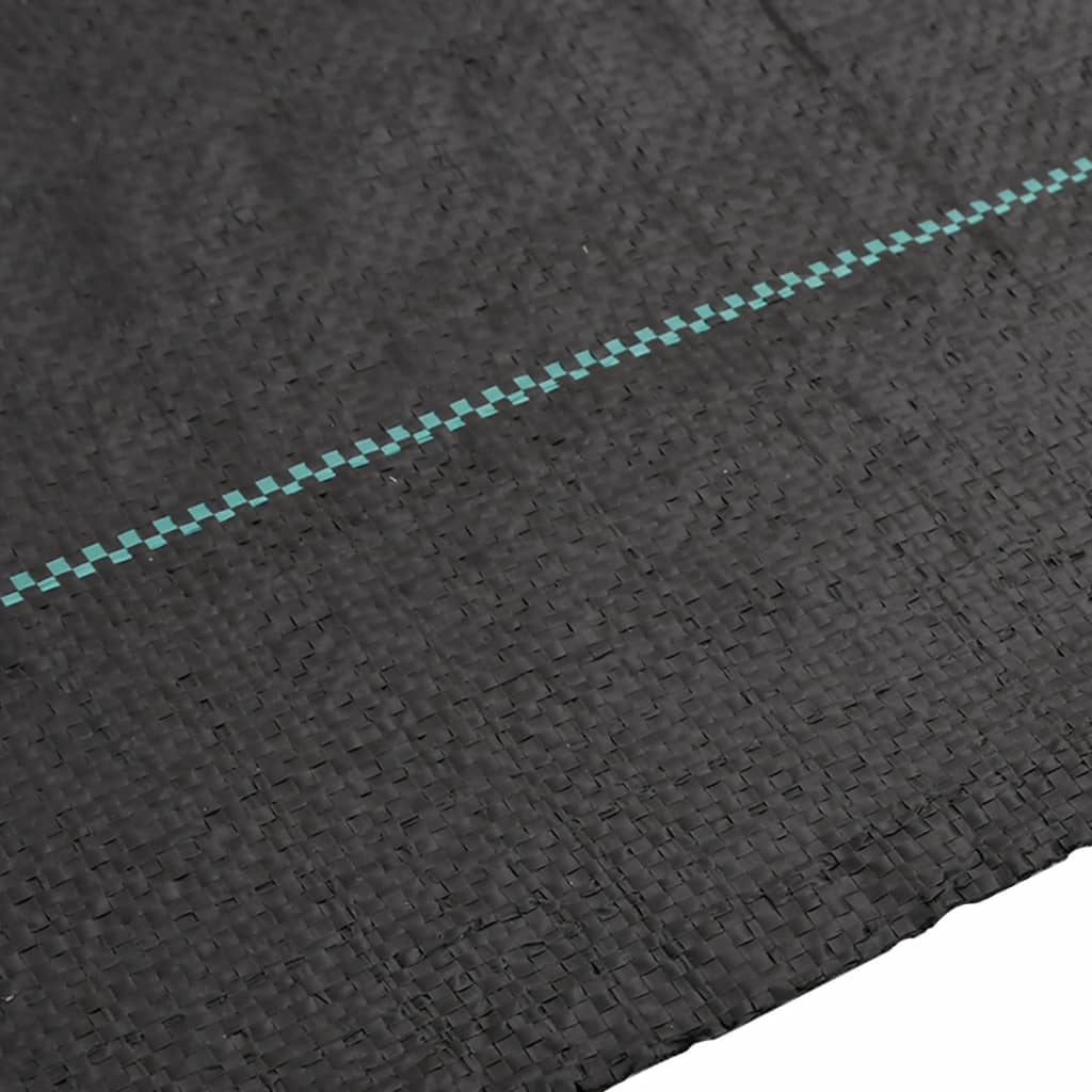 vidaXL Ogräsmatta svart 2x150 m PP