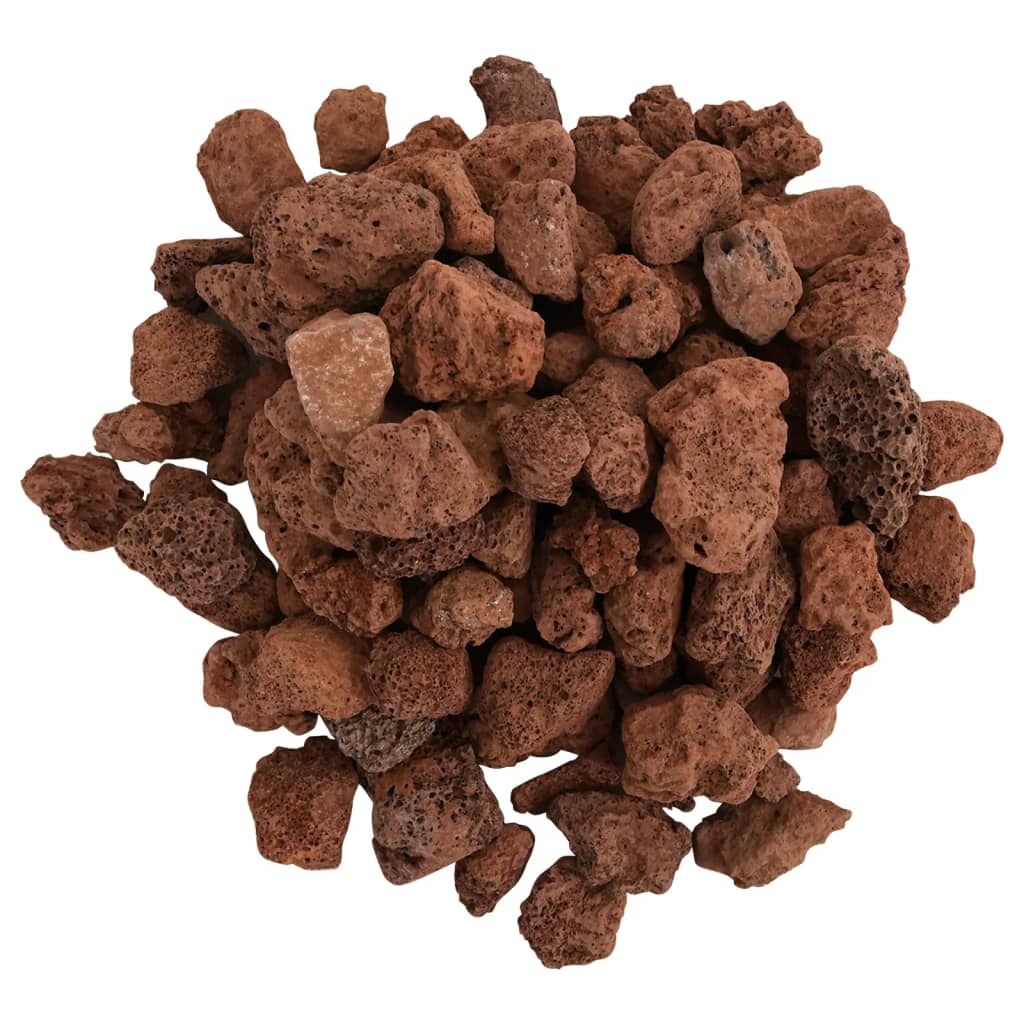 vidaXL Lavagrus 25 kg röd 1-2 cm