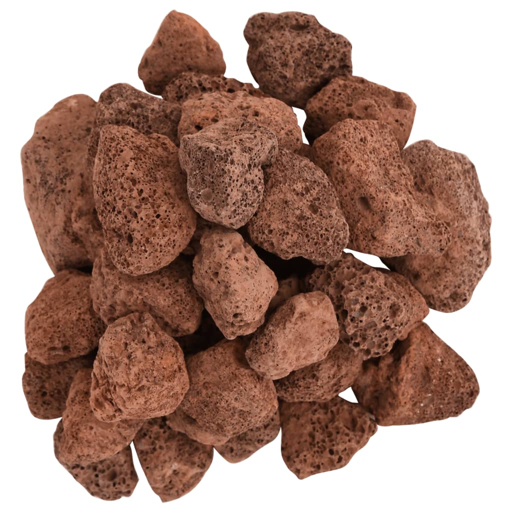 vidaXL Lavagrus 25 kg röd 3-5 cm