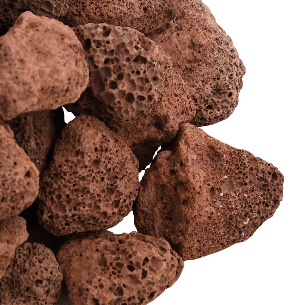vidaXL Lavagrus 25 kg röd 3-5 cm