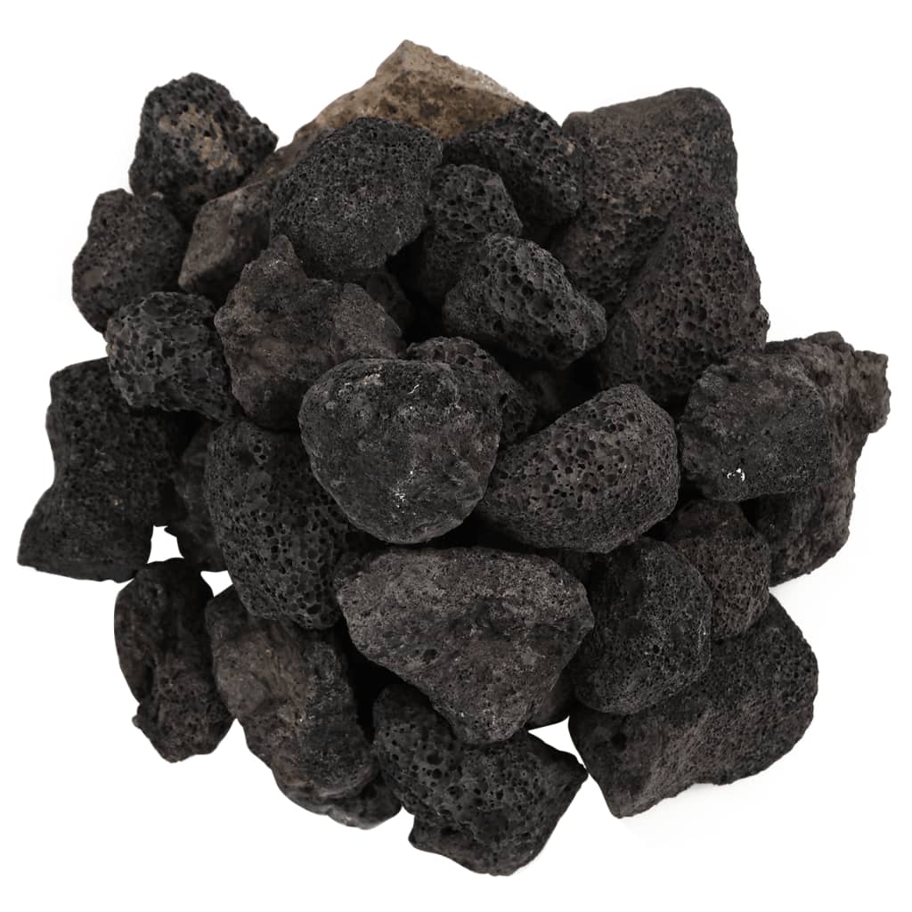 vidaXL Lavagrus 10 kg svart 3-5 cm