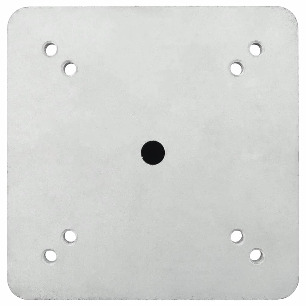 vidaXL Markfäste för parasoll silver 16x16x39,5 cm stål