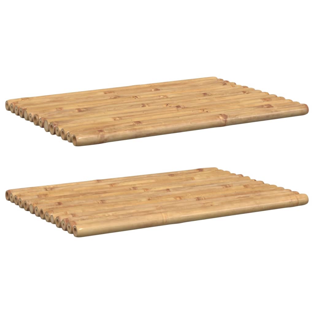 vidaXL Badmattor 2 st 70x50 cm bambu