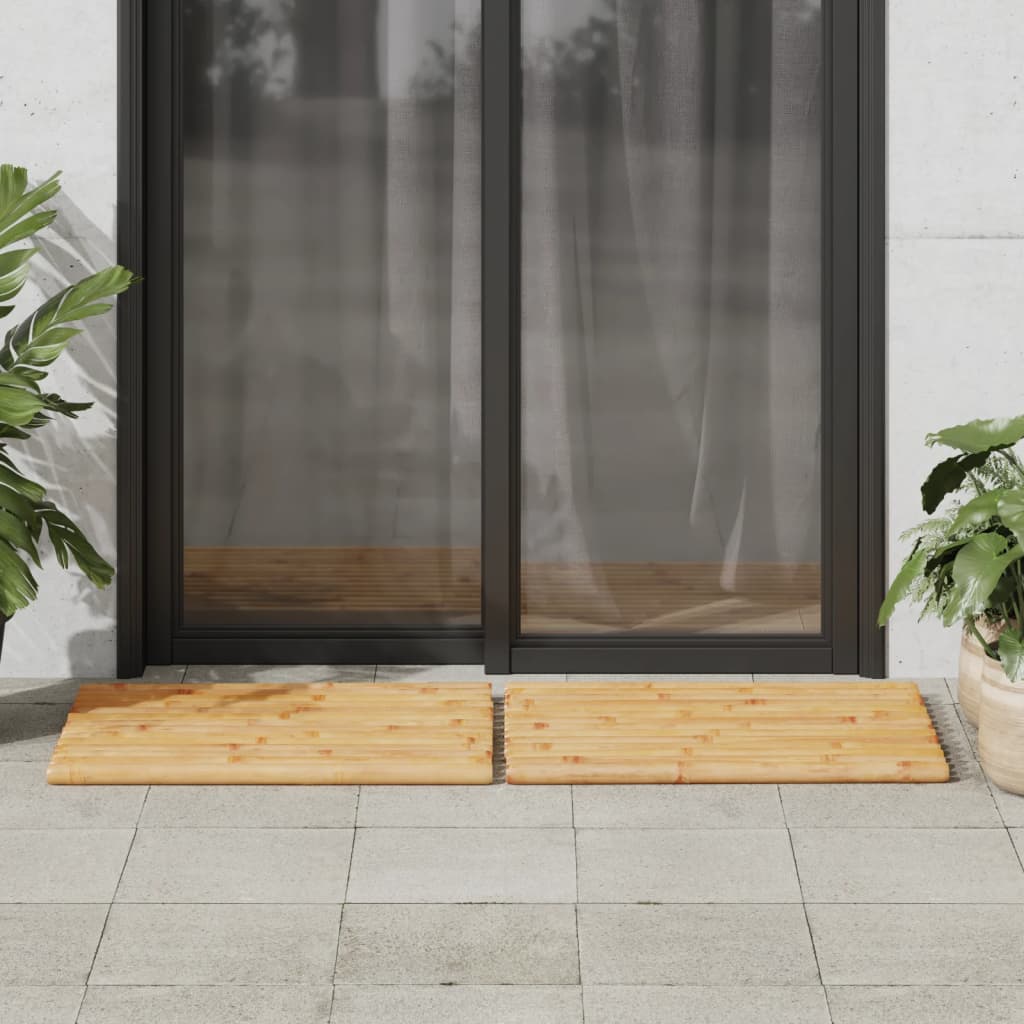 vidaXL Badmattor 2 st 70x50 cm bambu