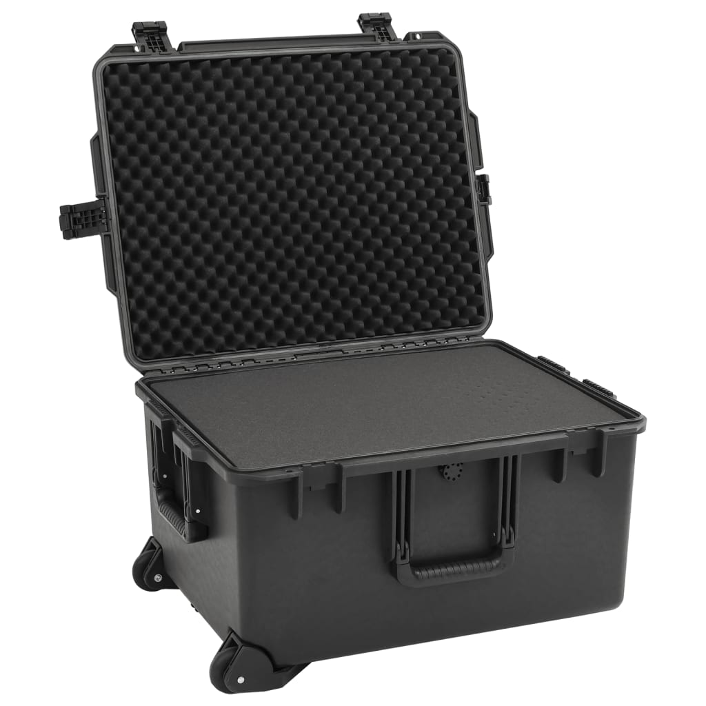 vidaXL Bärbar skyddsväska svart 62,5x49,5x37 cm PP