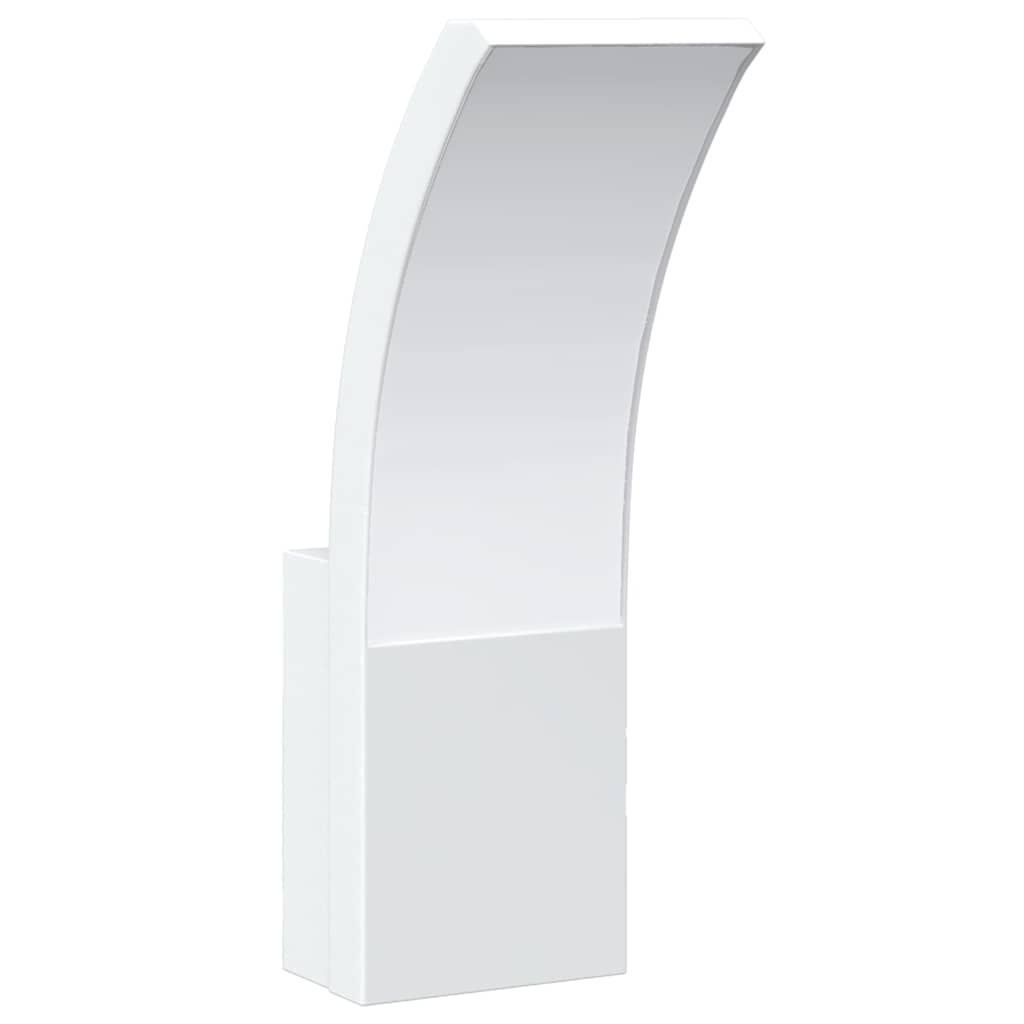 vidaXL Utomhusvägglampor LED 2 st vit gjuten aluminium