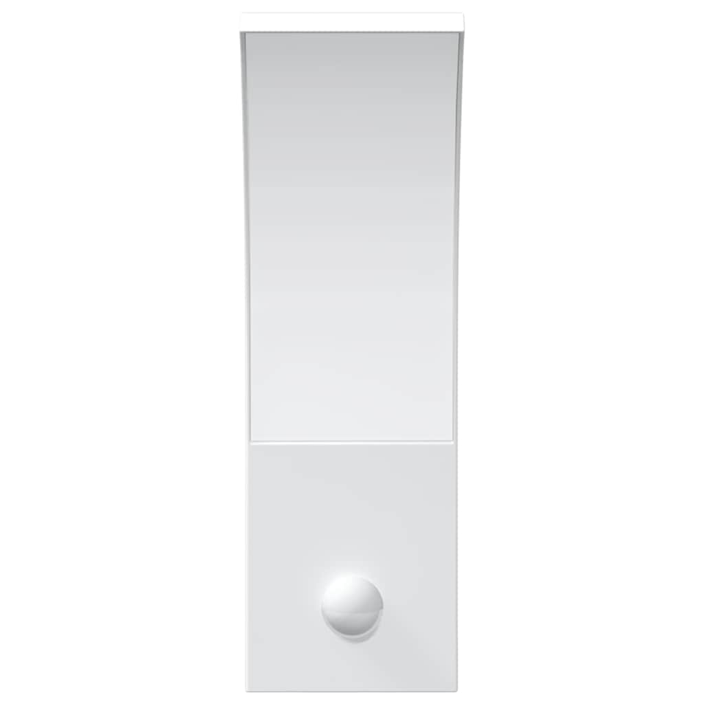 vidaXL Utomhusvägglampor LED med sensorer 2 st vit gjuten aluminium