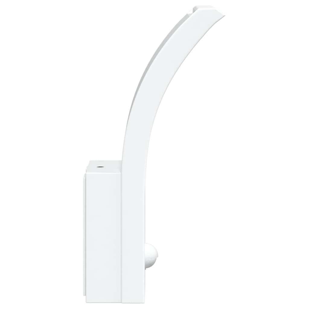 vidaXL Utomhusvägglampor LED med sensorer 2 st vit gjuten aluminium