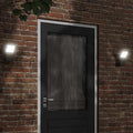 vidaXL Utomhusvägglampa LED svart gjuten aluminium