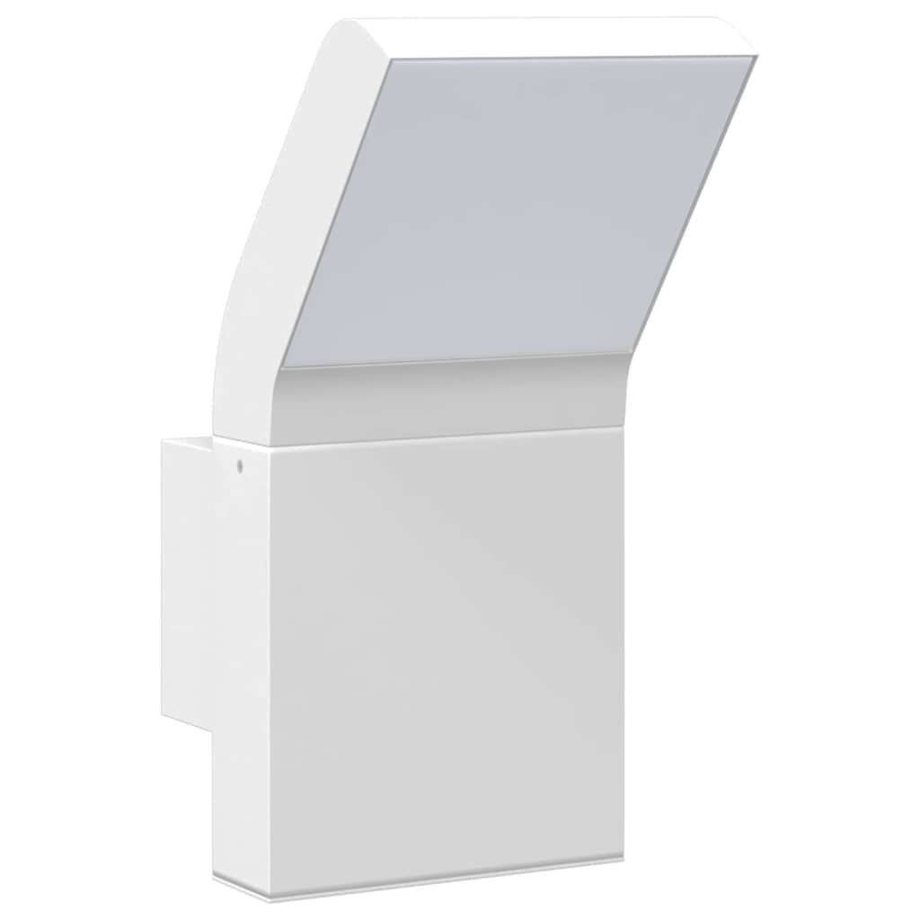 vidaXL Utomhusvägglampor LED 2 st vit gjuten aluminium