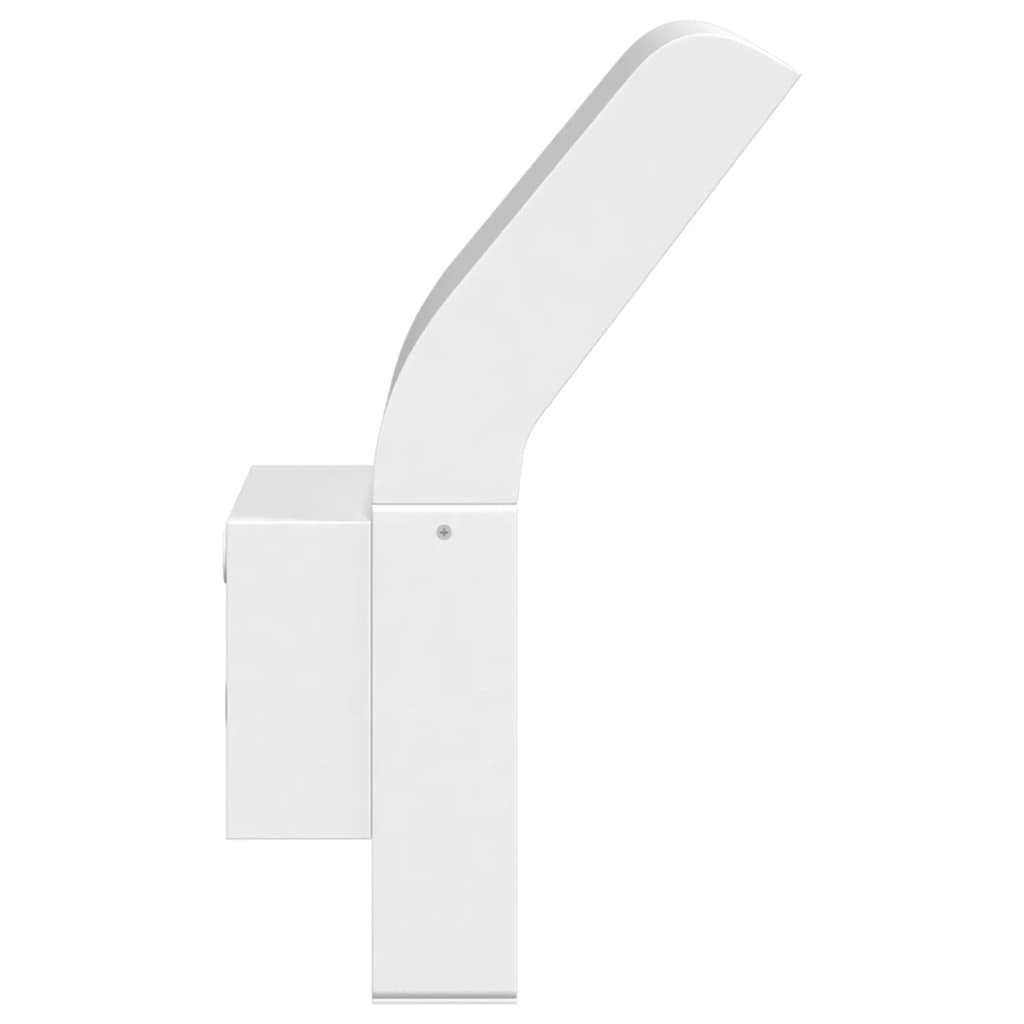 vidaXL Utomhusvägglampor LED 2 st vit gjuten aluminium