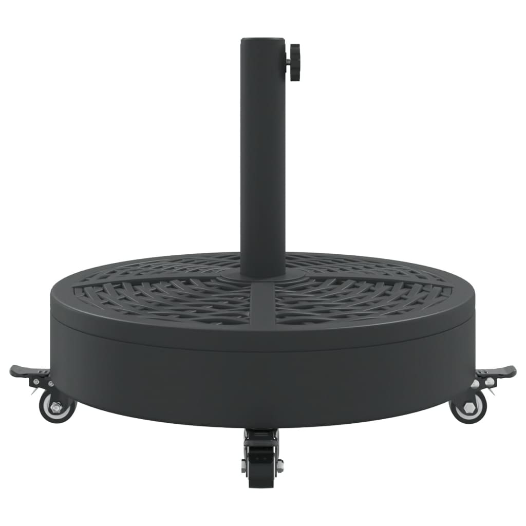 vidaXL Parasollfot med hjul för Ø38 / 48 mm stolpar 27 kg rund