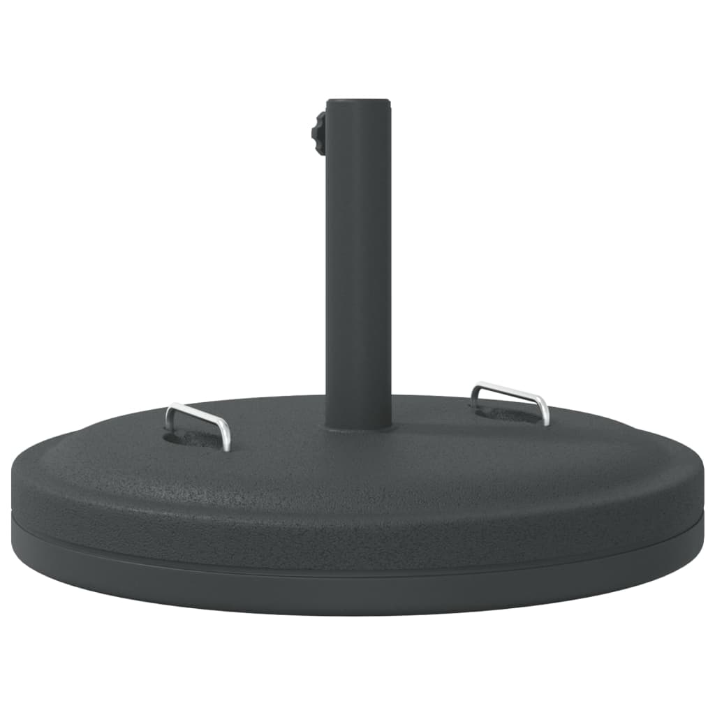 vidaXL Parasollfot med handtag för Ø38 / 48 mm stolpar 25 kg rund