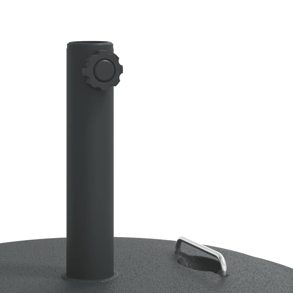 vidaXL Parasollfot med handtag för Ø38 / 48 mm stolpar 25 kg rund