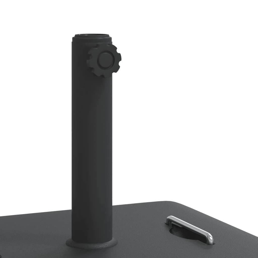 vidaXL Parasollfot med handtag för Ø38 / 48 mm stolpar 27 kg fyrkantig