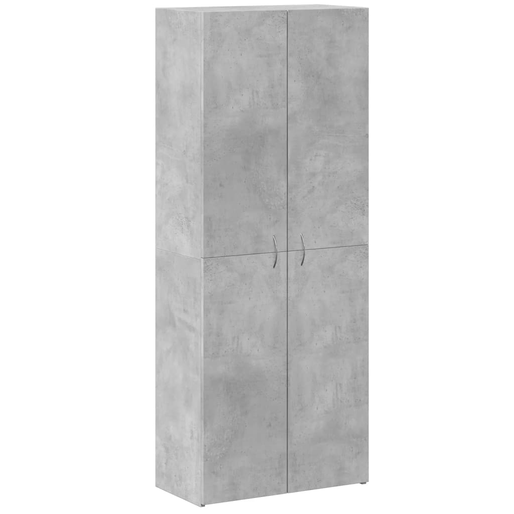 vidaXL Dokumentskåp betonggrå 60x32x153 cm konstruerat trä