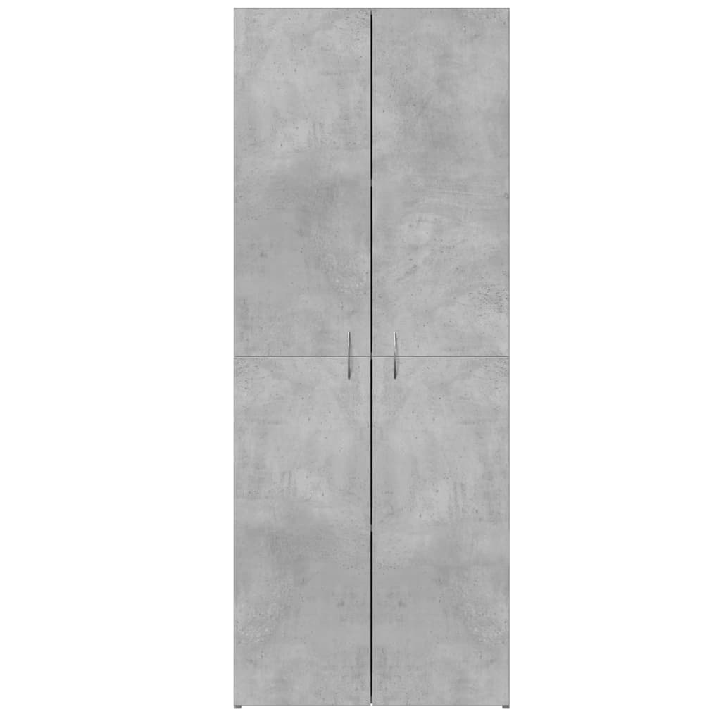 vidaXL Dokumentskåp betonggrå 60x32x153 cm konstruerat trä