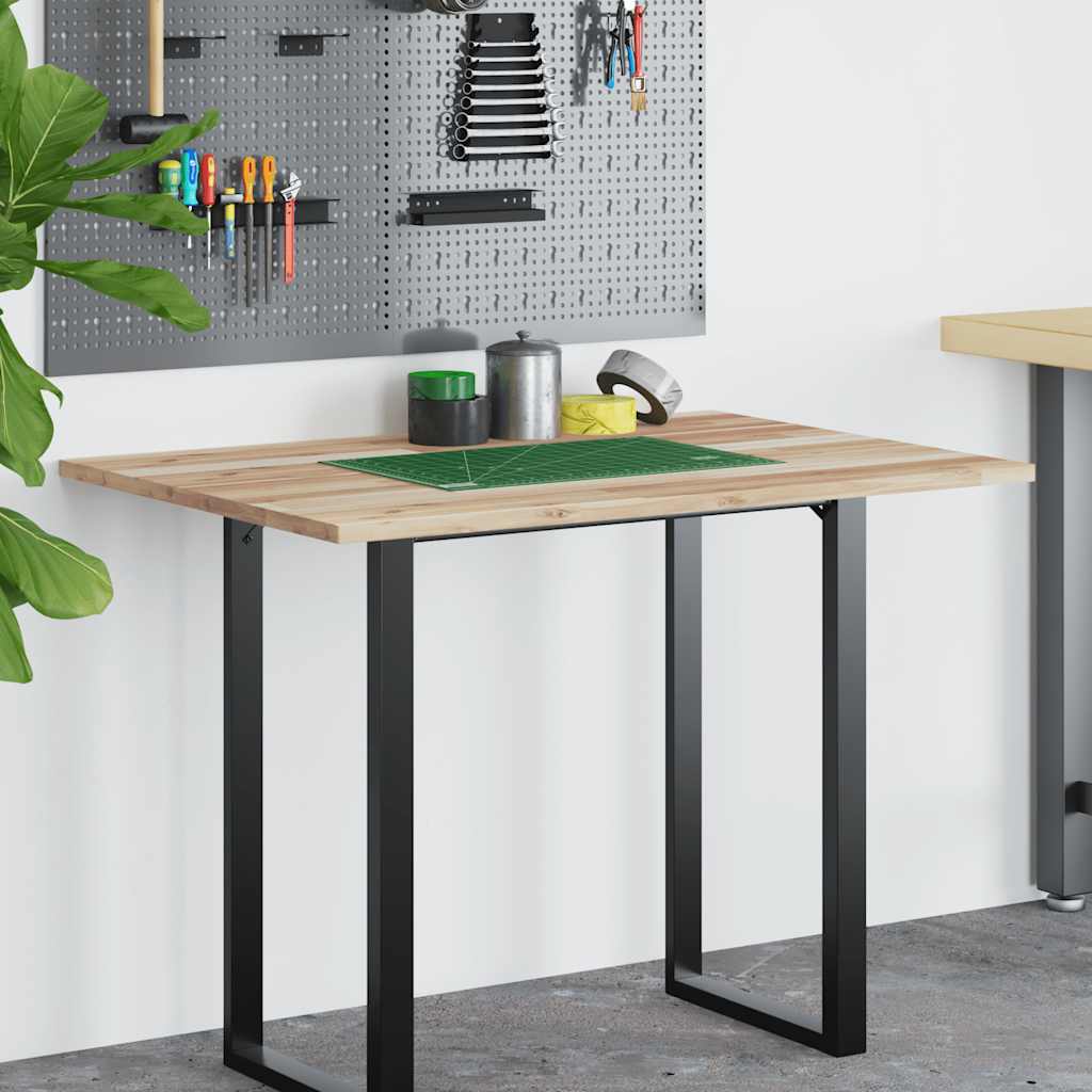 vidaXL Bordsskiva obehandlad 100x80x2 cm massivt akaciaträ