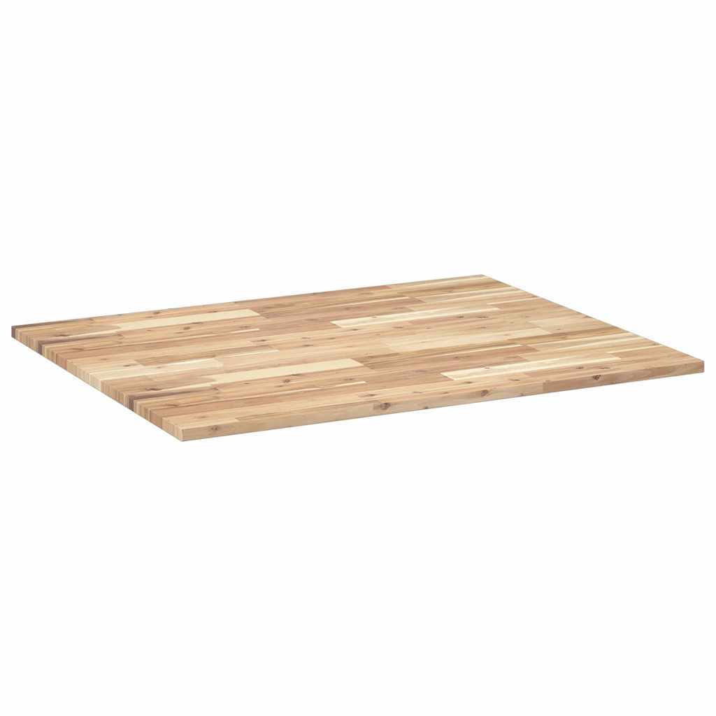 vidaXL Bordsskiva obehandlad 100x80x2 cm massivt akaciaträ