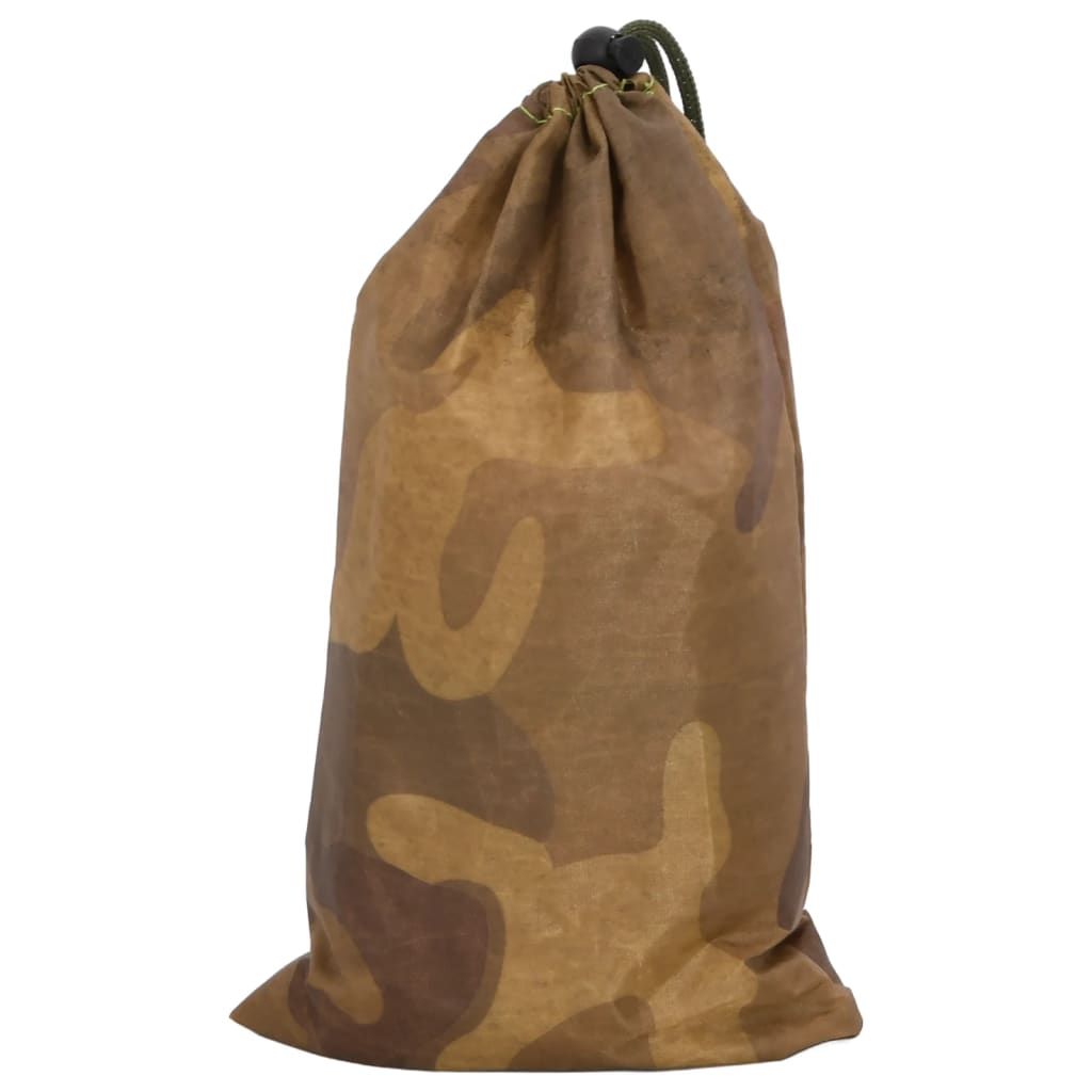 vidaXL Camouflagenät med förvaringsväska 833x297 cm sand