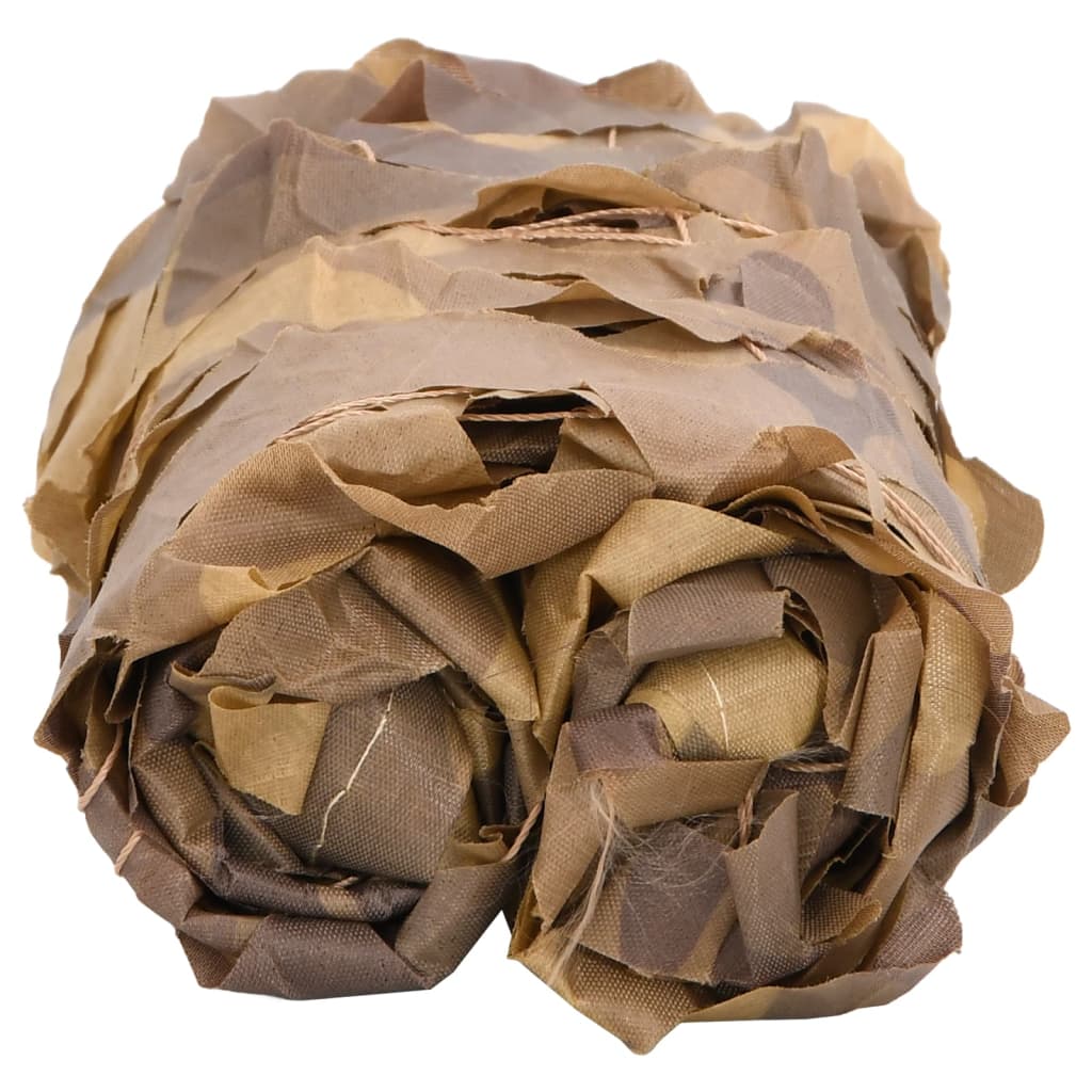 vidaXL Camouflagenät med förvaringsväska 416x402 cm sand