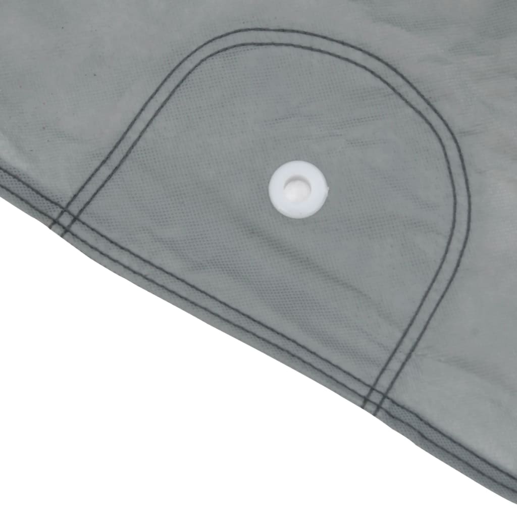 vidaXL Bilöverdrag för SUV grå XL nonwoven tyg fulltäckande