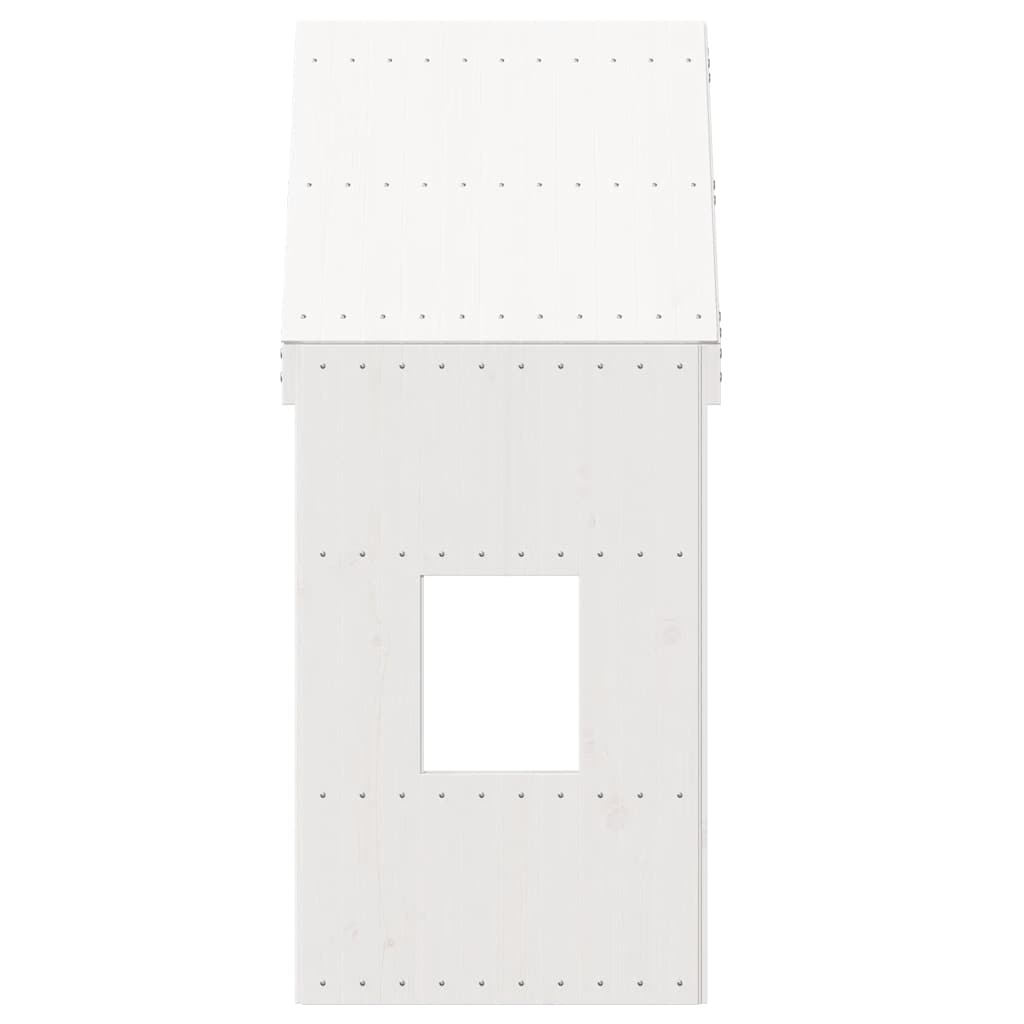 vidaXL Tak till barnsäng vit 60x99x139,5 cm massiv furu