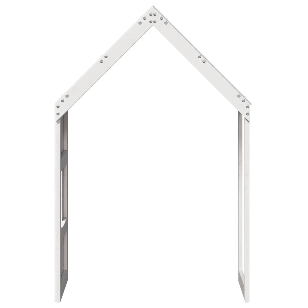 vidaXL Tak till barnsäng vit 60x99x139,5 cm massiv furu