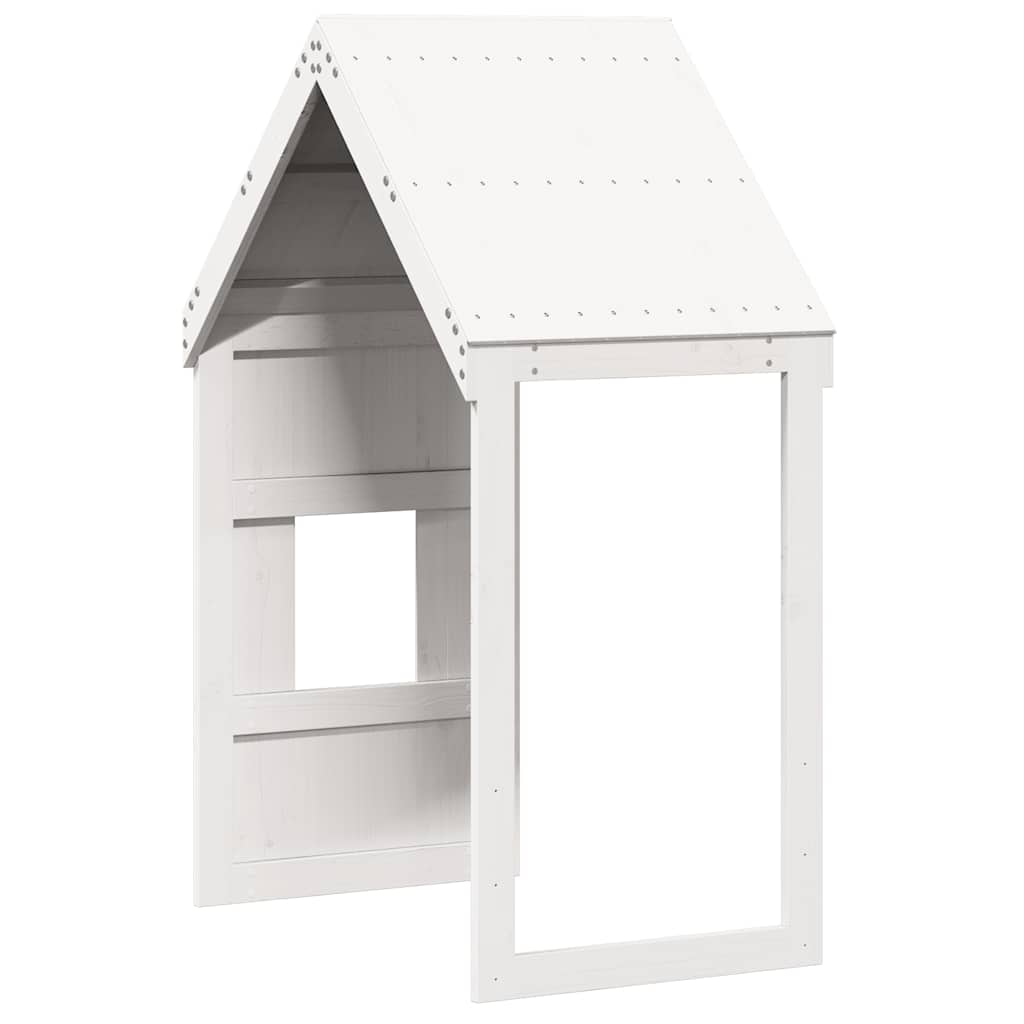 vidaXL Tak till barnsäng vit 60x99x139,5 cm massiv furu