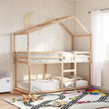 vidaXL Tak till barnsäng 213x95,5x144,5 cm massiv furu