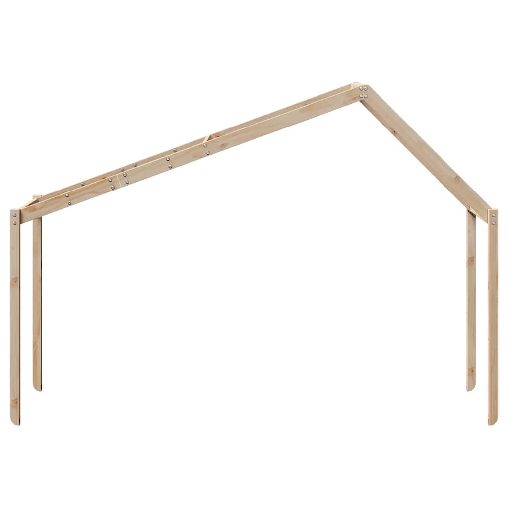 vidaXL Tak till barnsäng 213x85,5x144,5 cm massiv furu