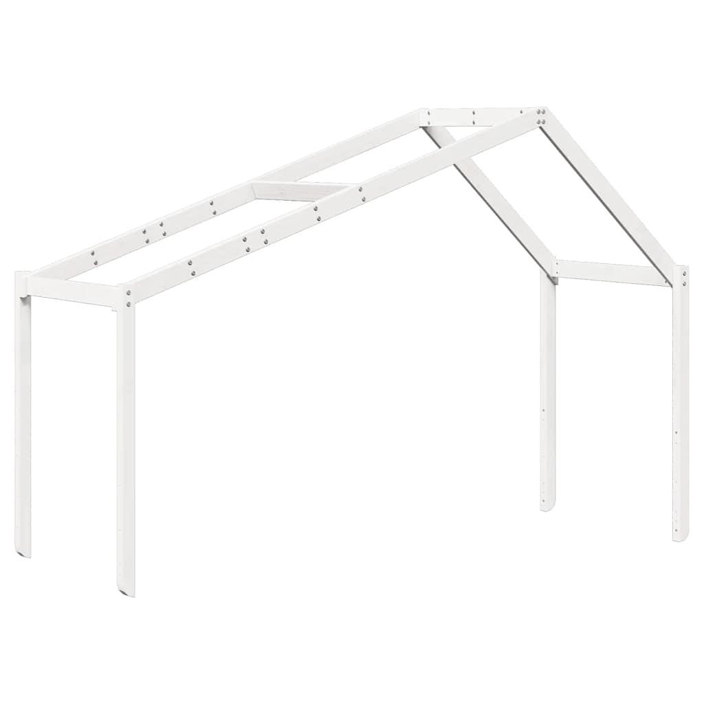 vidaXL Tak till barnsäng vit 213x85,5x144,5 cm massiv furu