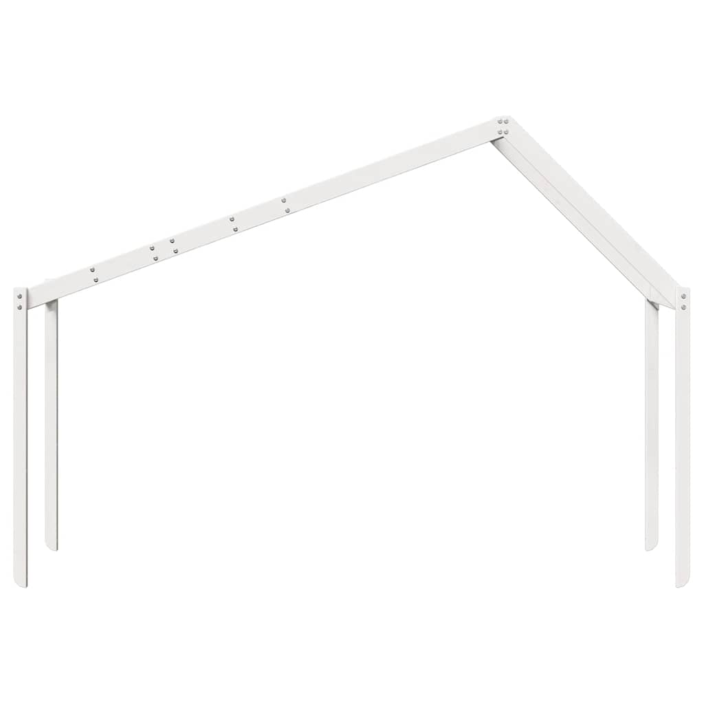 vidaXL Tak till barnsäng vit 213x85,5x144,5 cm massiv furu