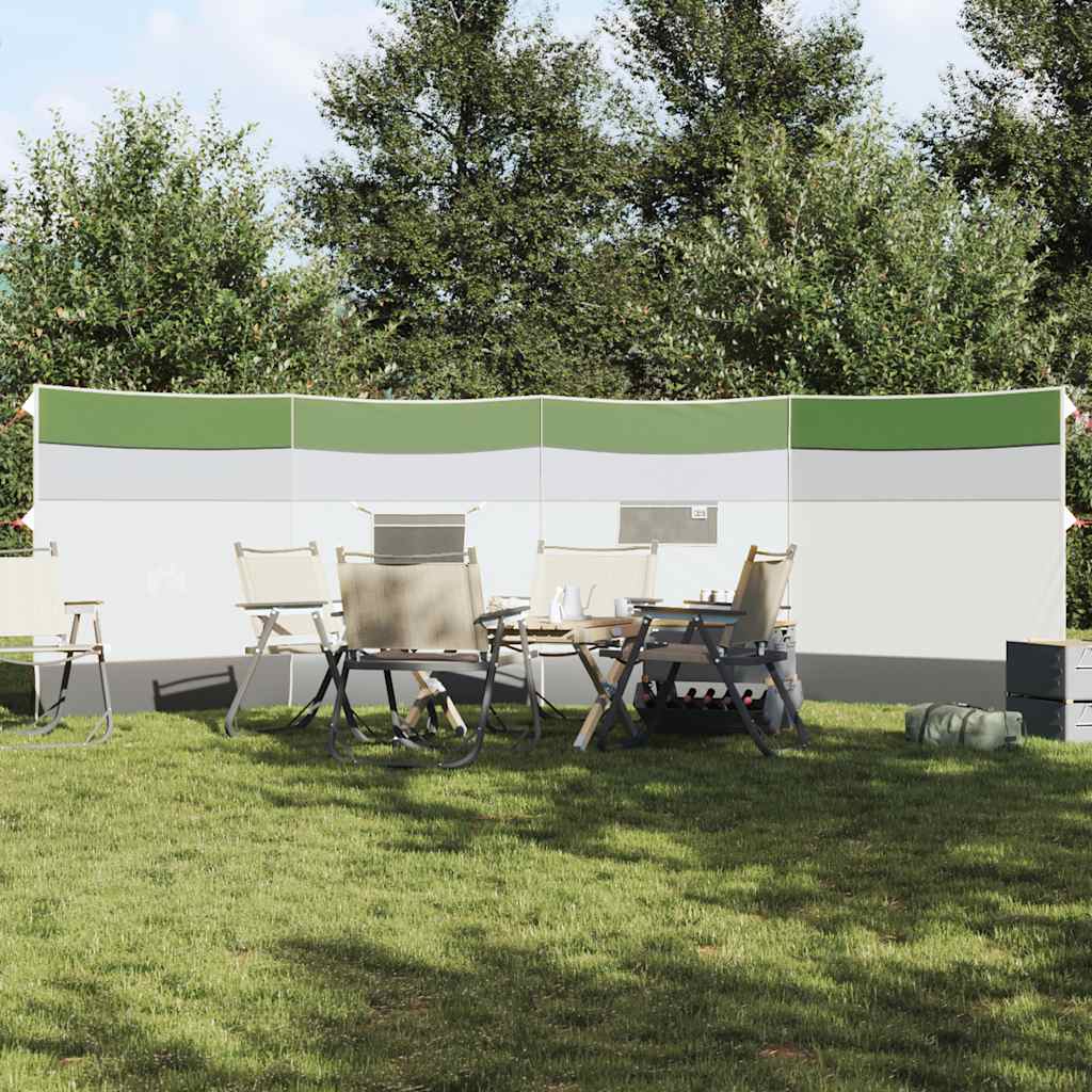 vidaXL Vindskydd för camping grön 510x153 cm vattentät