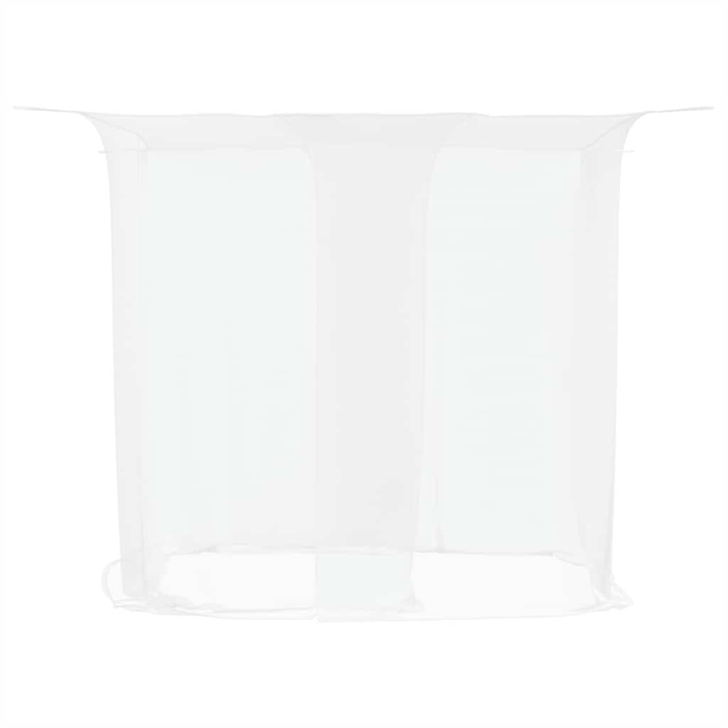 vidaXL Hängande myggnät 156 mesh vit 220x120x150 cm