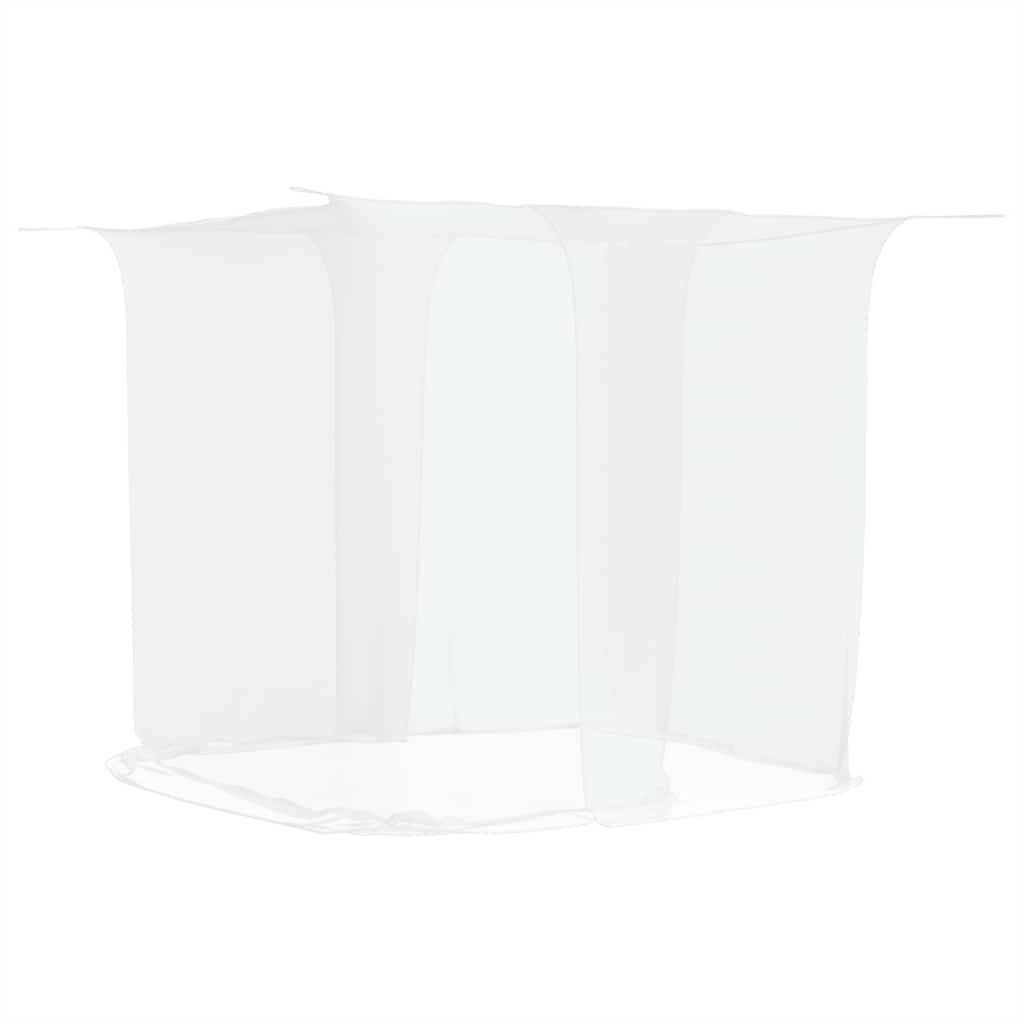 vidaXL Hängande myggnät 156 mesh vit 220x150x180 cm