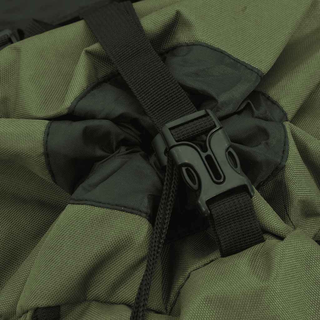 vidaXL Vandringsryggsäck armégrön 100 L oxford-tyg