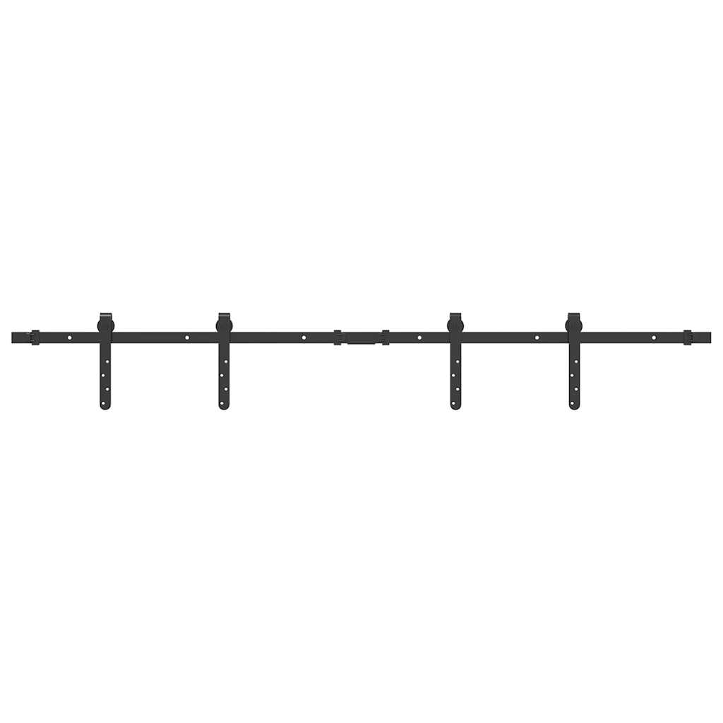 vidaXL Skjutdörrsbeslag för skåp 152 cm kolstål