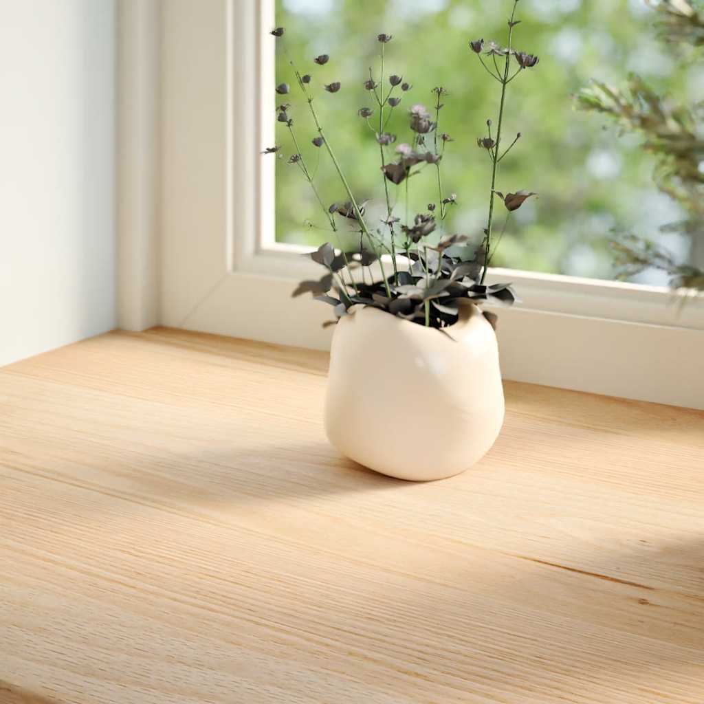 vidaXL Fönsterbänkar 2 st obehandlad 140x15x2 cm massiv ek