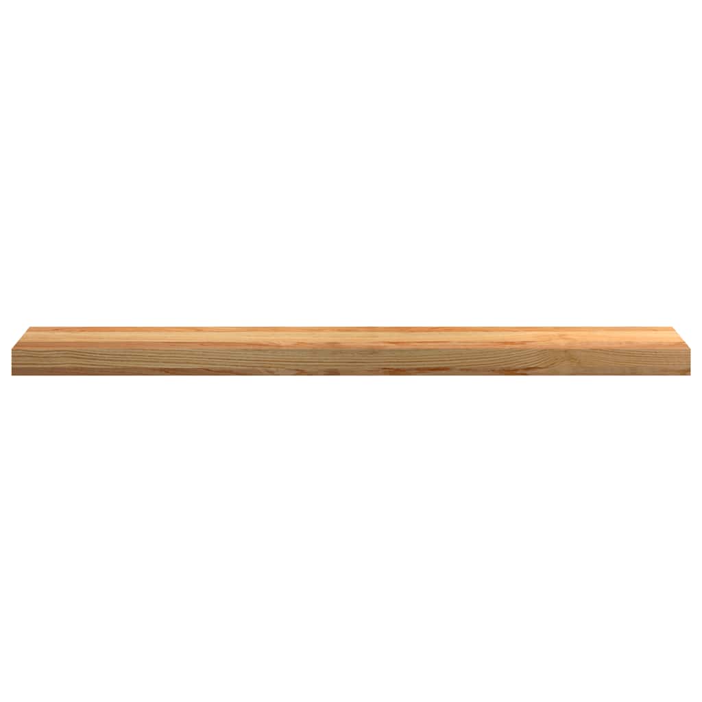 vidaXL Fönsterbänkar 2 st ljusbrun 100x15x2 cm massiv ek